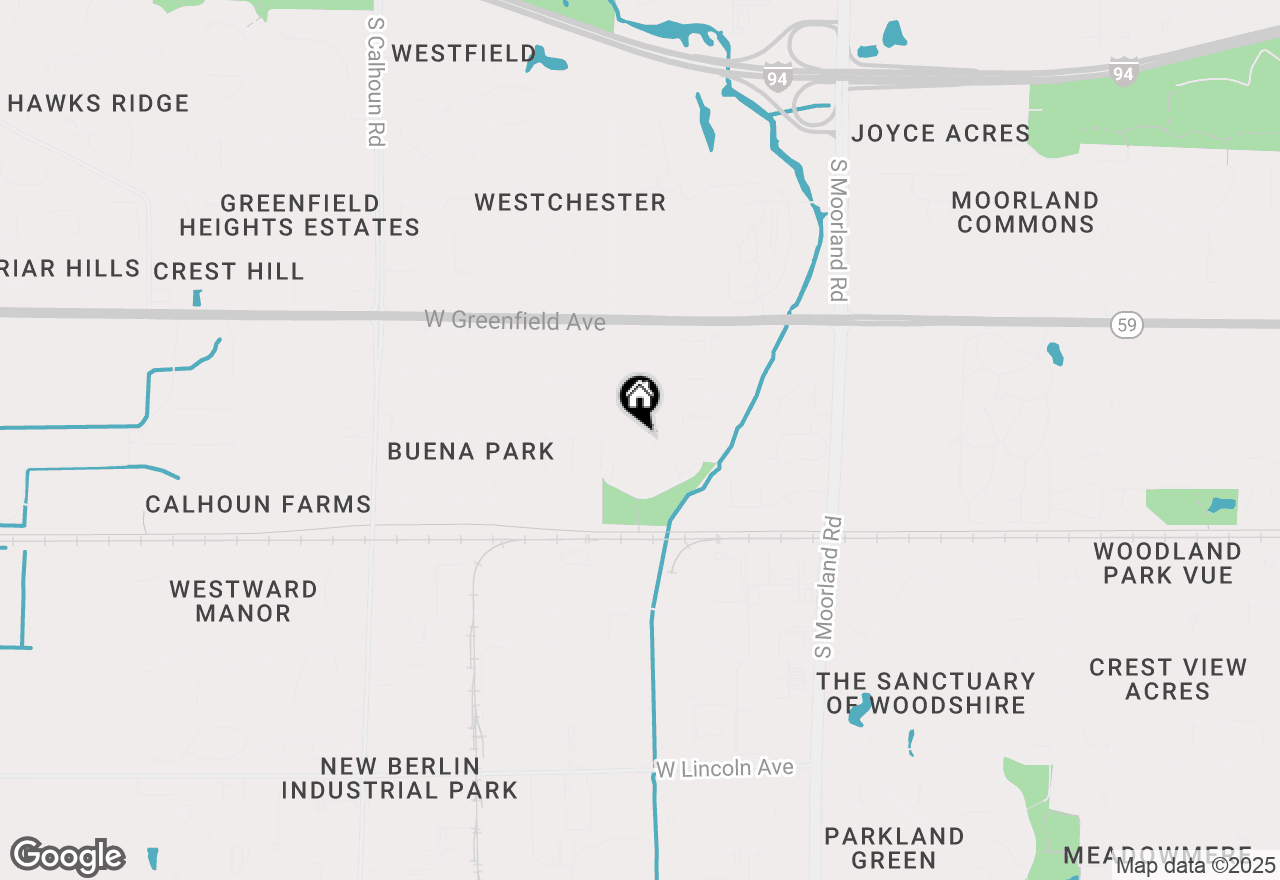 Map of 1647 S Carriage Ln #13, New Berlin, WI 53151