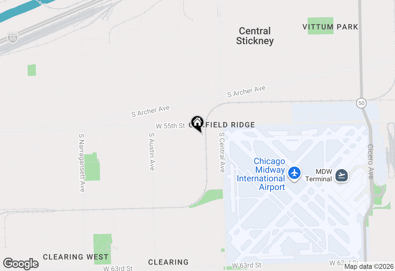 Map of 5537 S Massasoit Avenue, Chicago, IL 60638