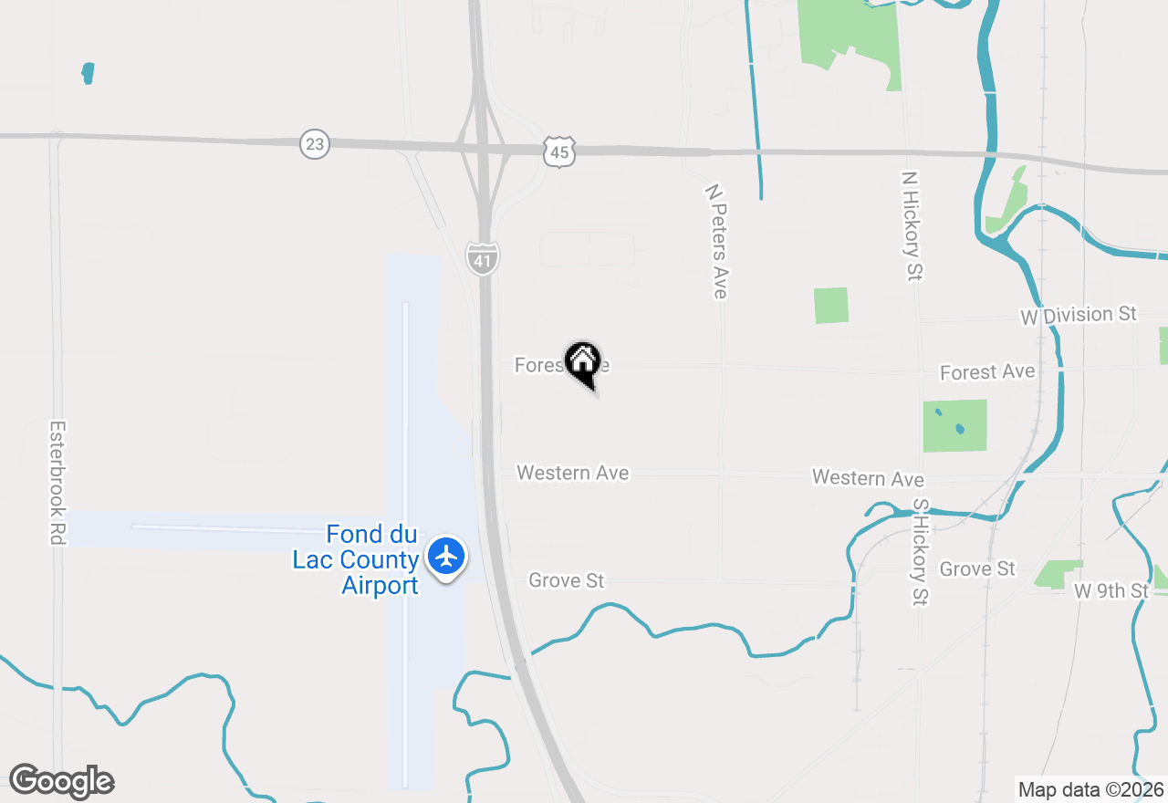 Map of 125 Parkway Ct, Fond Du Lac, WI 54935