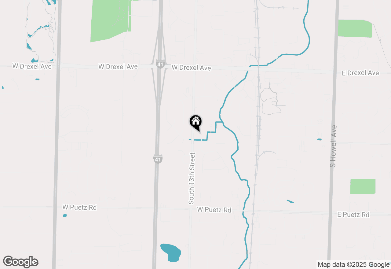 Map of 8270 S 13th St, Oak Creek, WI 53154