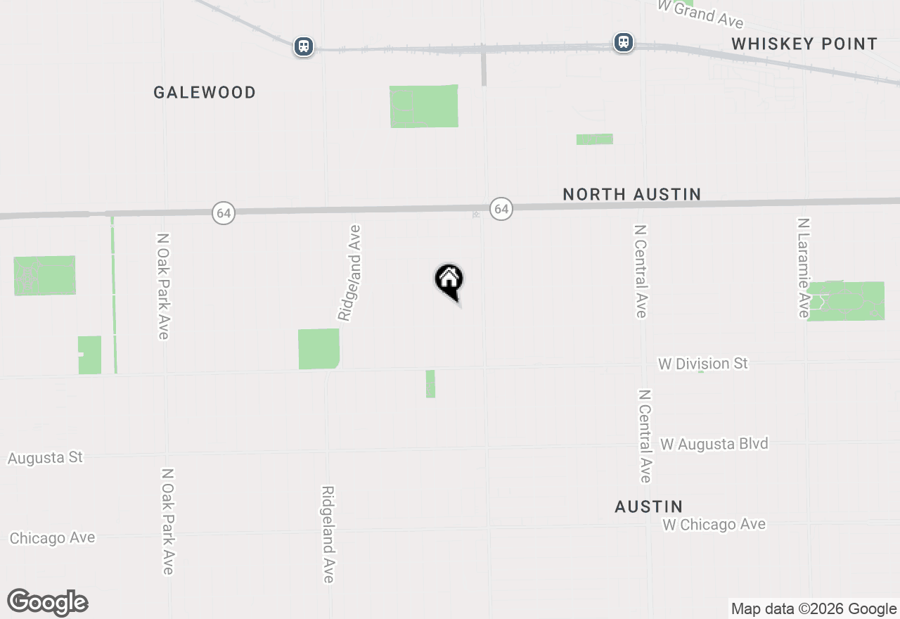 Map of 1020 N Taylor Avenue, Oak Park, IL 60302