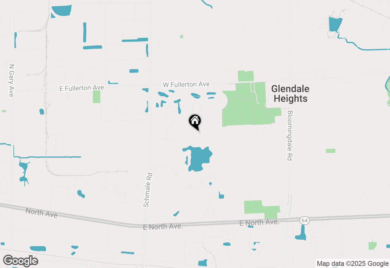 Map of 1417 Golfview Drive, Glendale Heights, IL 60139