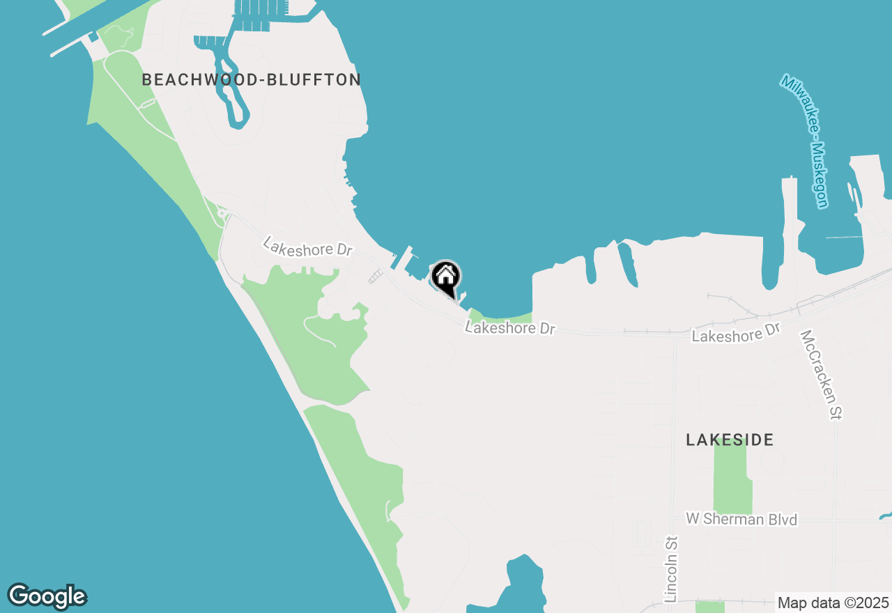Map of 2984 Lakeshore Drive, Muskegon, MI 49441