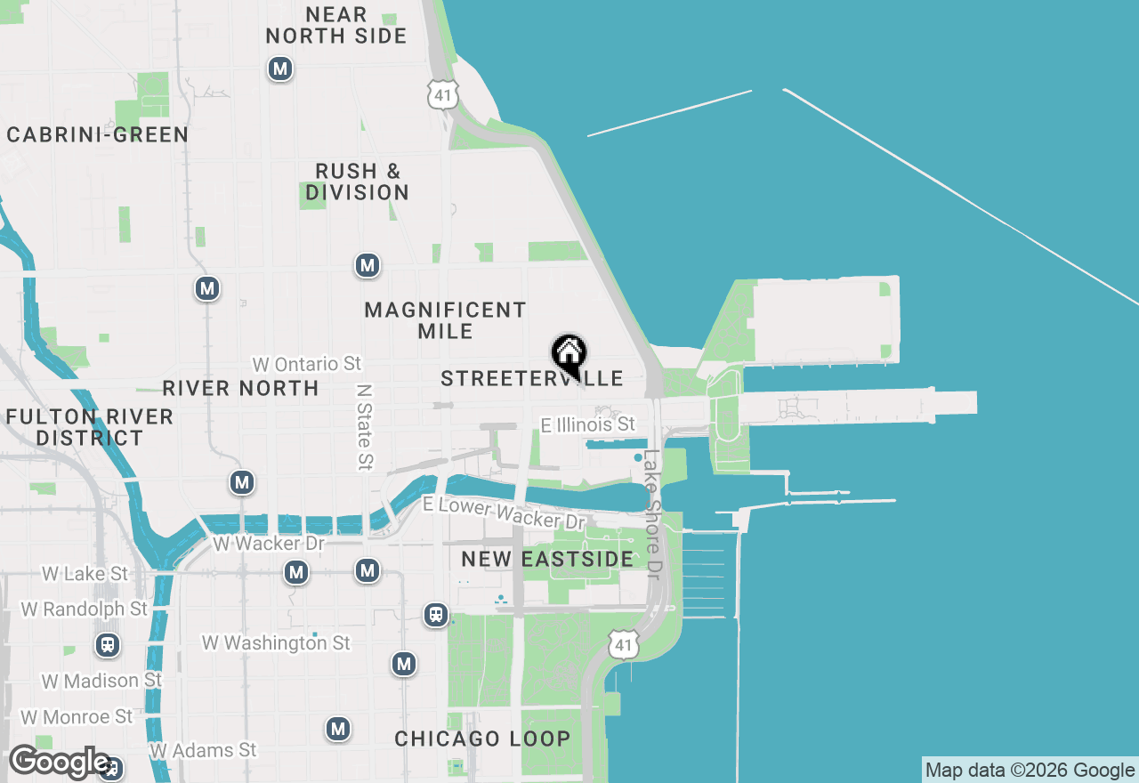 Map of 355 E Ohio Street #4101, Chicago, IL 60611