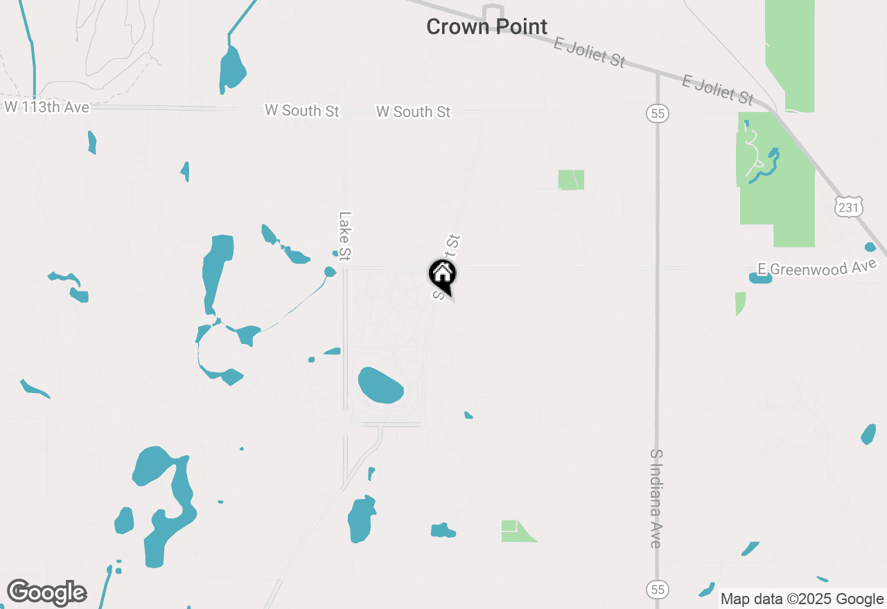 Map of 744 S Court Street, Crown Point, IN 46307