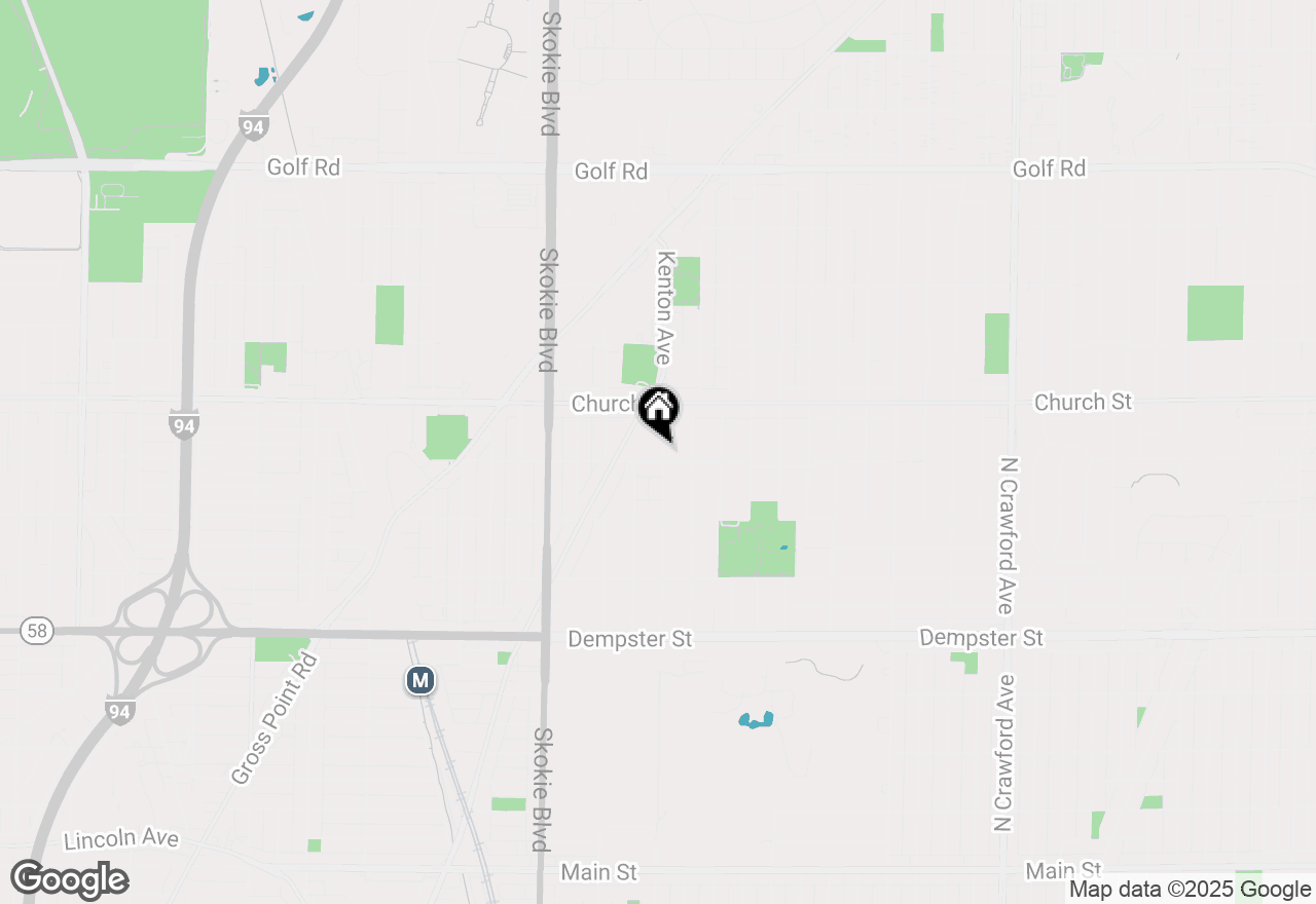 Map of 9100 Kenton Avenue, Skokie, IL 60076