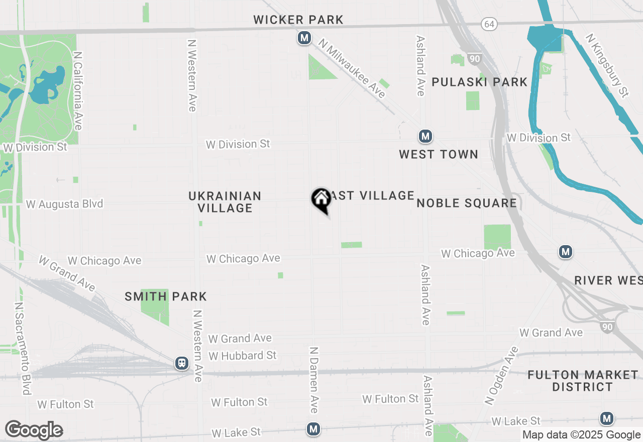 Map of 914 N Winchester Avenue, Chicago, IL 60622