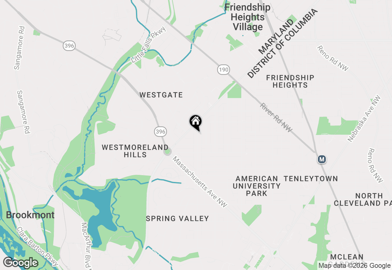 Map of 4632 49th Street Nw, Washington, DC 20016
