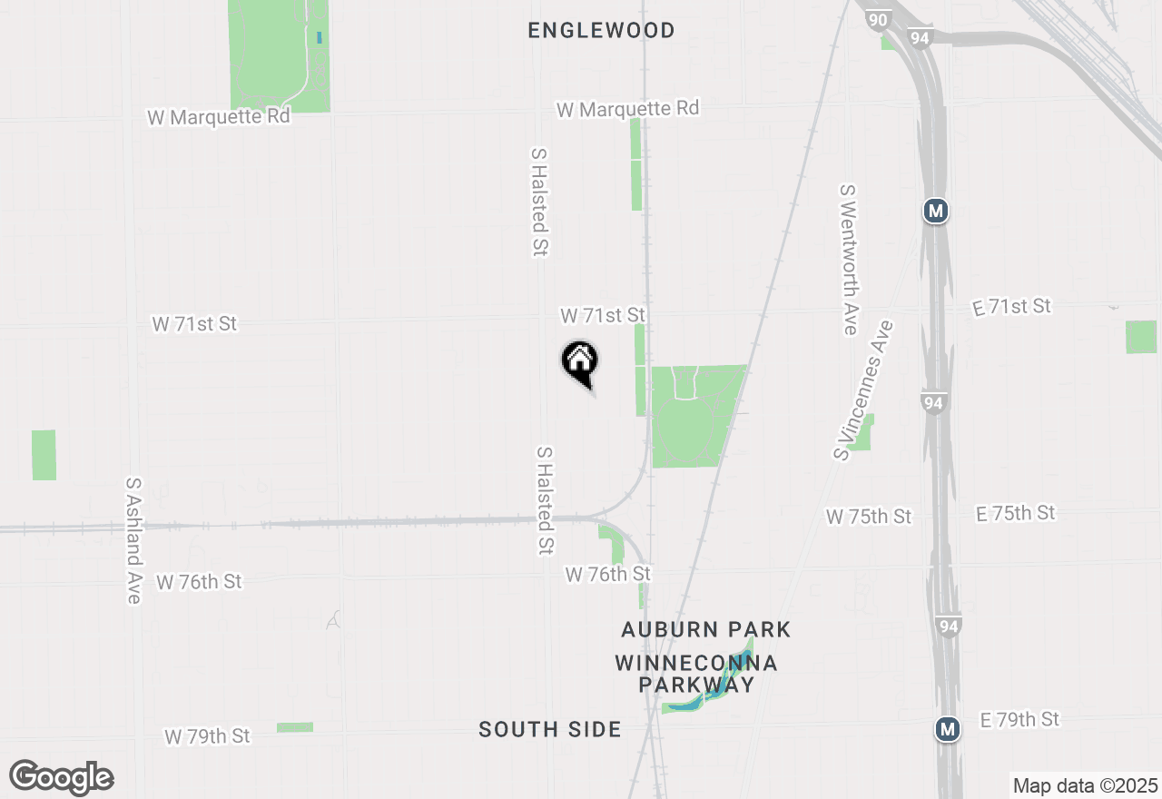 Map of 7237 S Emerald Avenue #G, Chicago, IL 60621