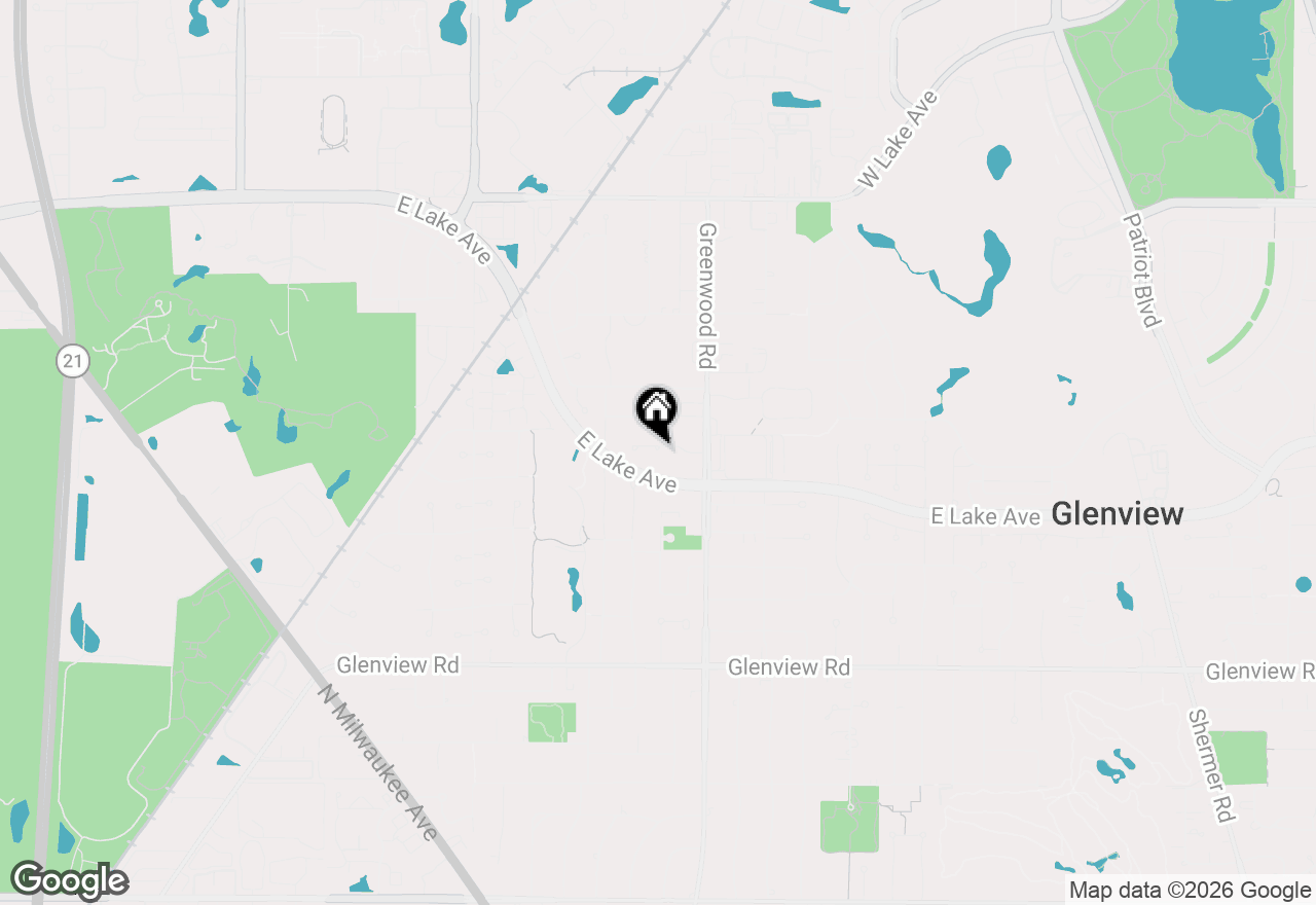 Map of 3311 Lakewood Court, Glenview, IL 60026