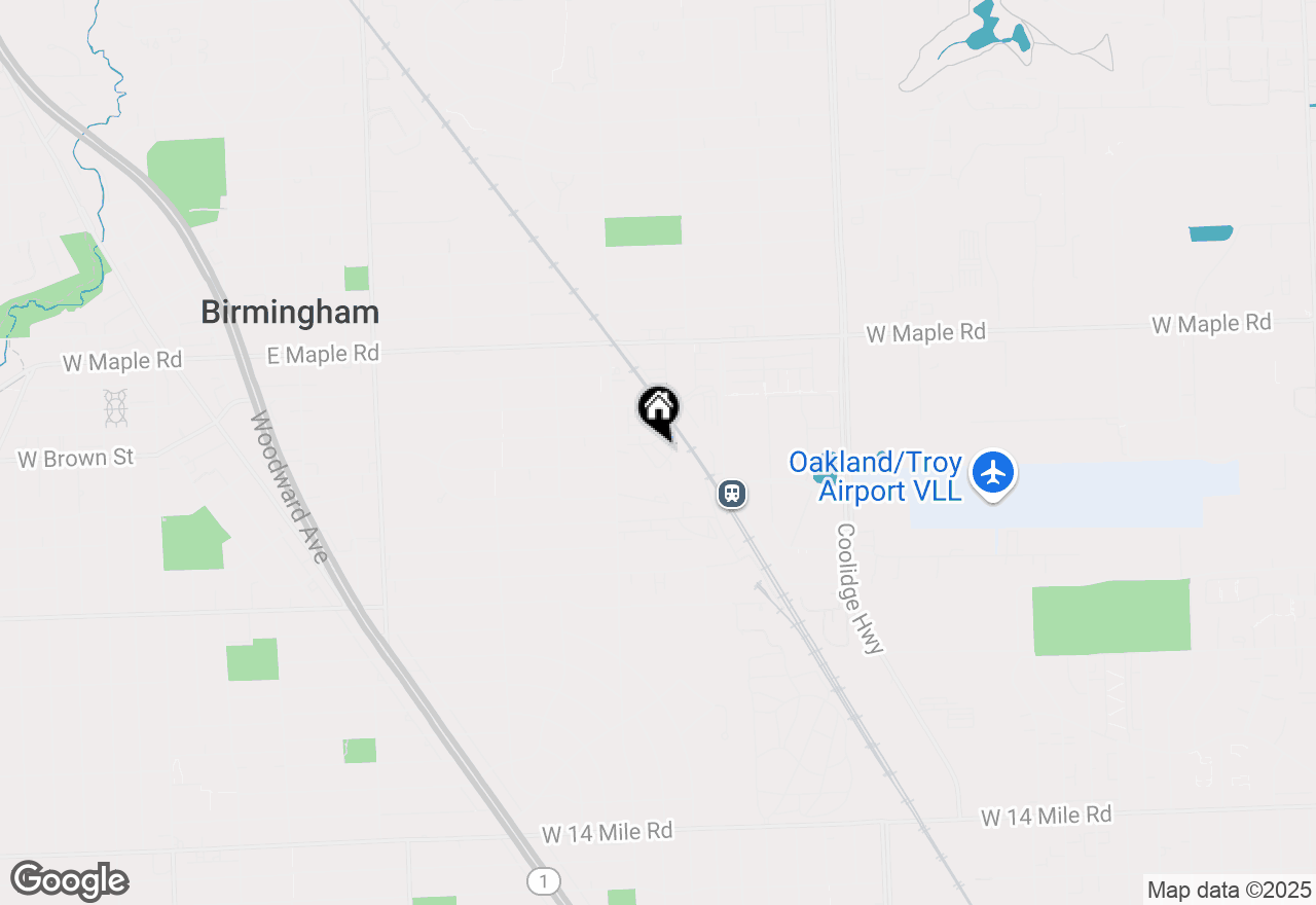 Map of 528 Graten Street, Birmingham, MI 48009