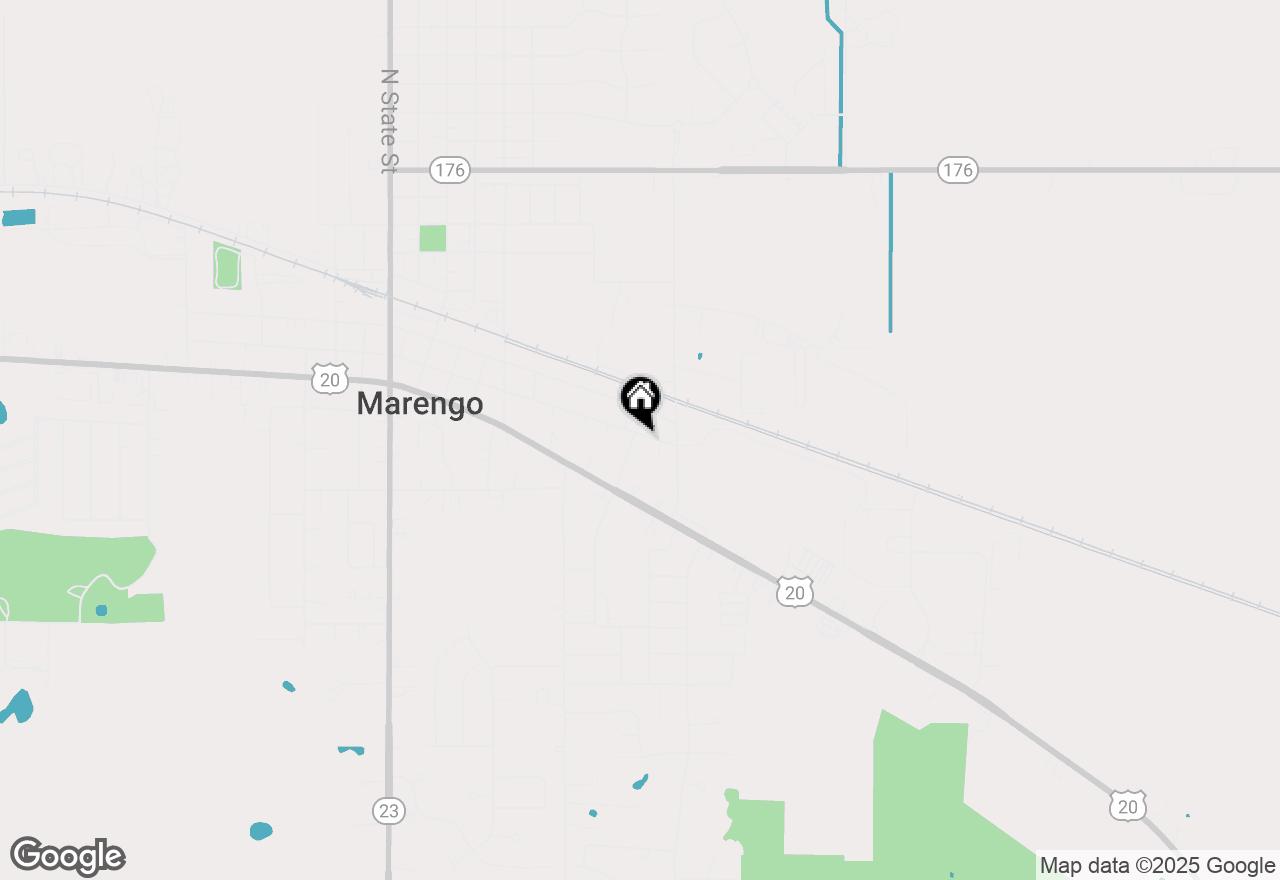 Map of 203 Locust Street, Marengo, IL 60152