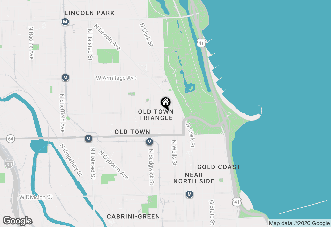 Map of 230 W Saint Paul Avenue, Chicago, IL 60614