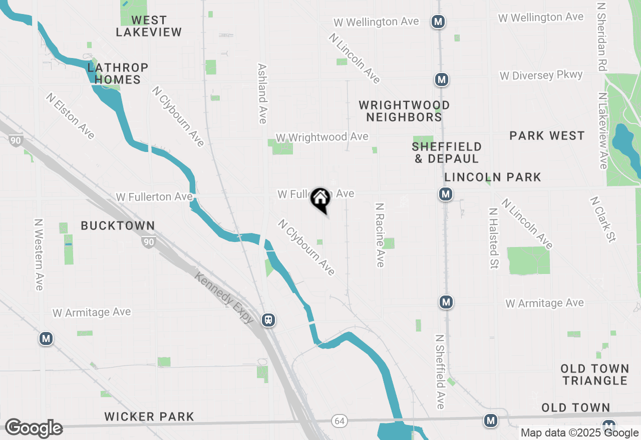 Map of 2300 N Southport Avenue #3C, Chicago, IL 60614