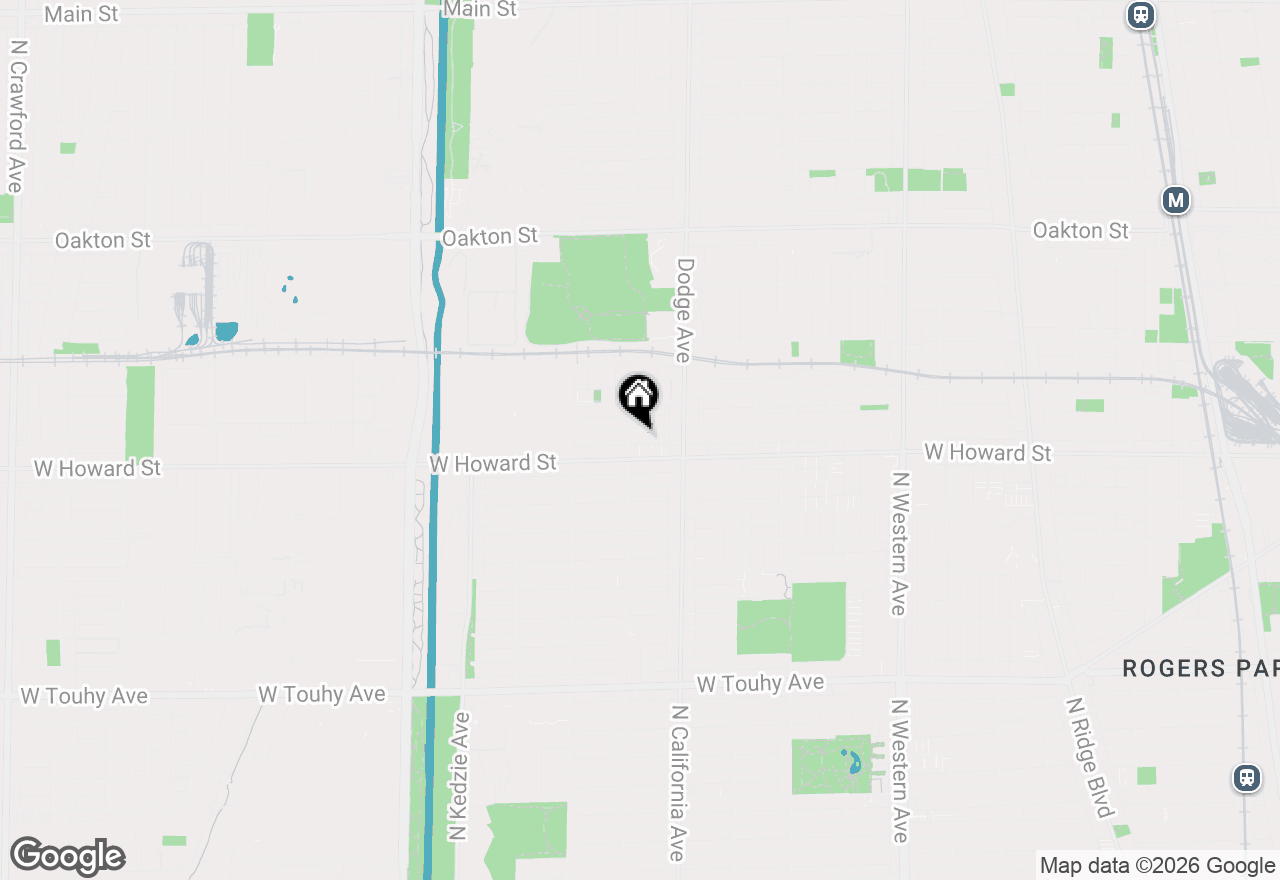 Map of 2012 Dobson Street, Evanston, IL 60202