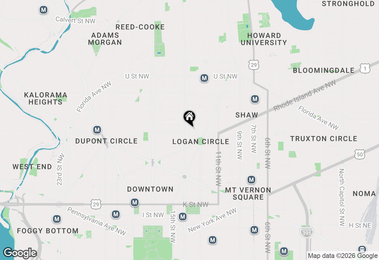 Map of 1340 Q Street Nw #12, Washington, DC 20009