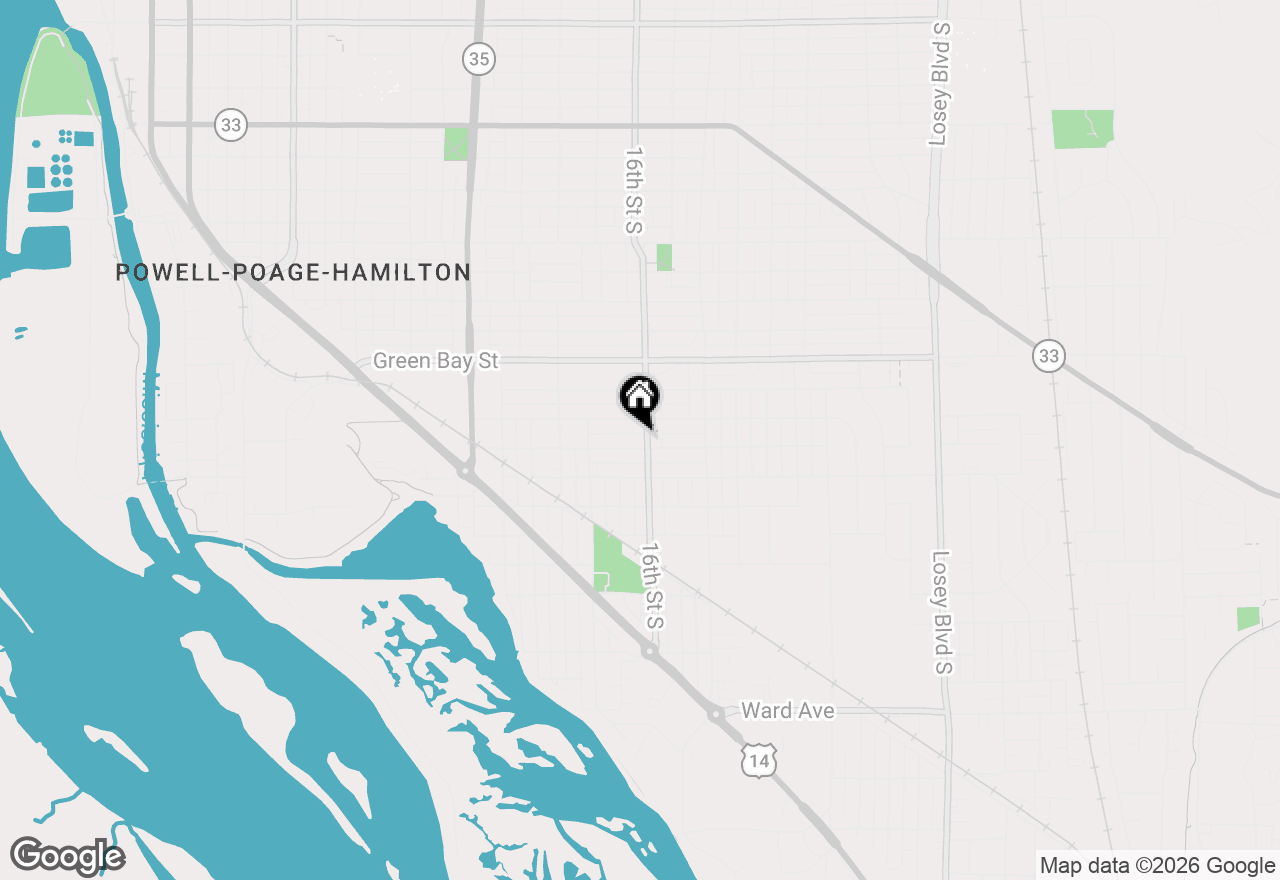 Map of 1920 16th St S, La Crosse, WI 54601