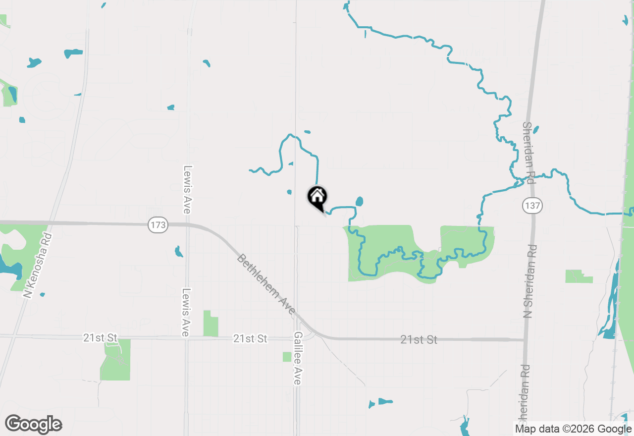 Map of 2212 Ravine Drive, Zion, IL 60099