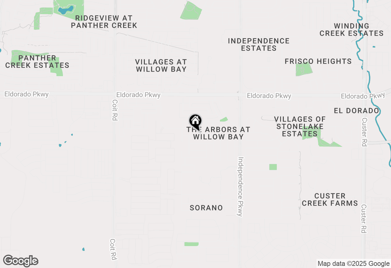 Map of 13862 Allegheny Drive, Frisco, TX 75035