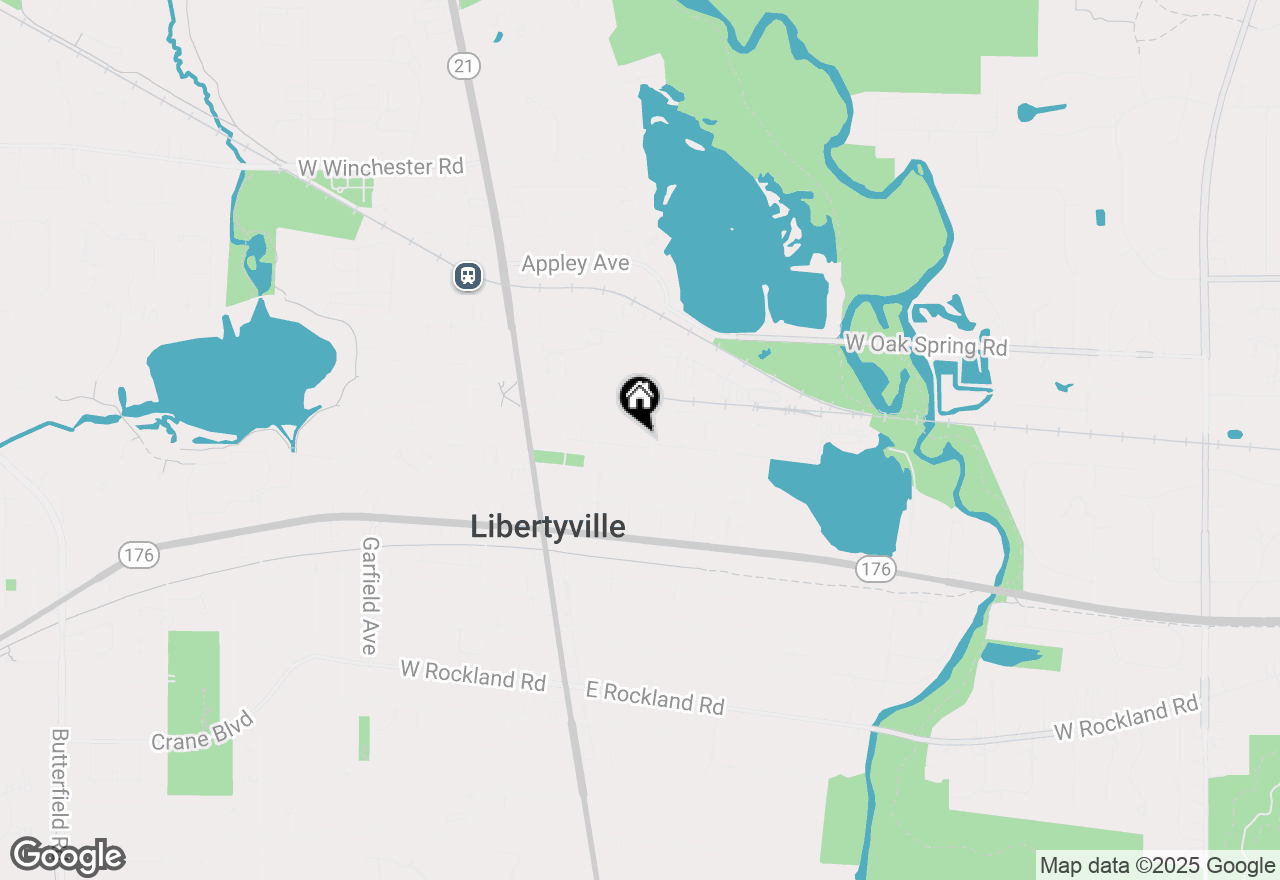 Map of 343 Grant Court, Libertyville, IL 60048