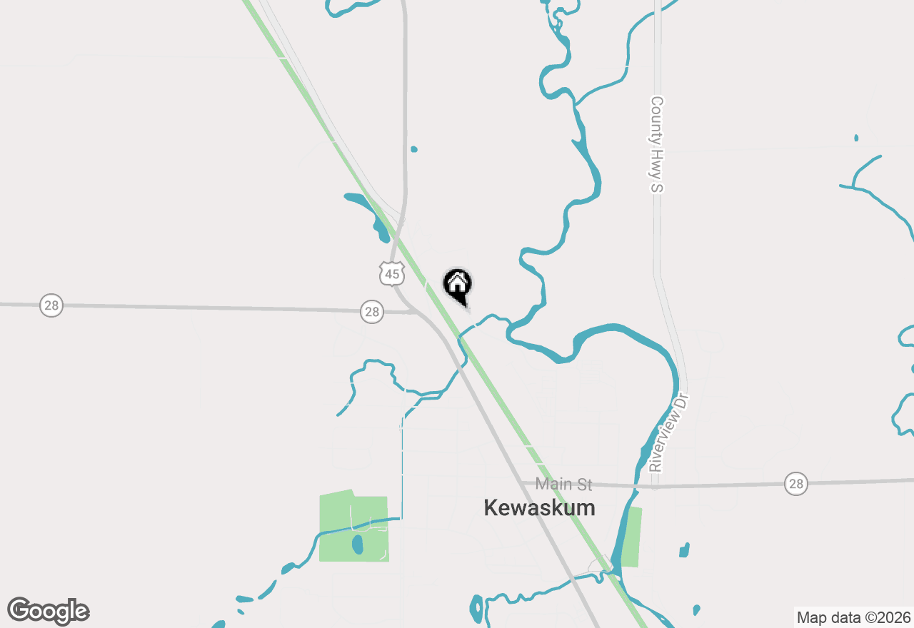 Map of 1751 Wildlife Dr #8, Kewaskum, WI 53040