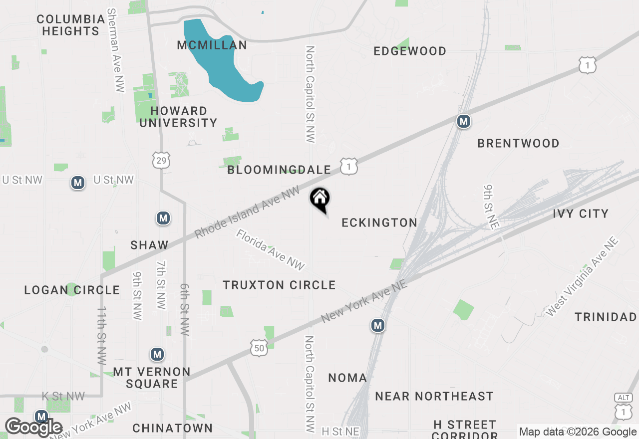 Map of 14 S Street Ne #201, Washington, DC 20002