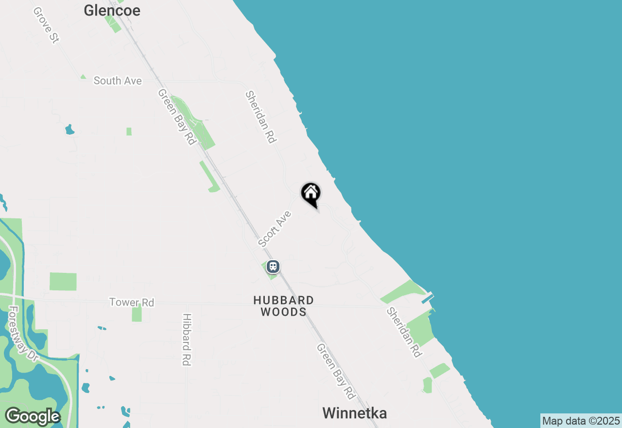 Map of 1095 Fisher Lane, Winnetka, IL 60093