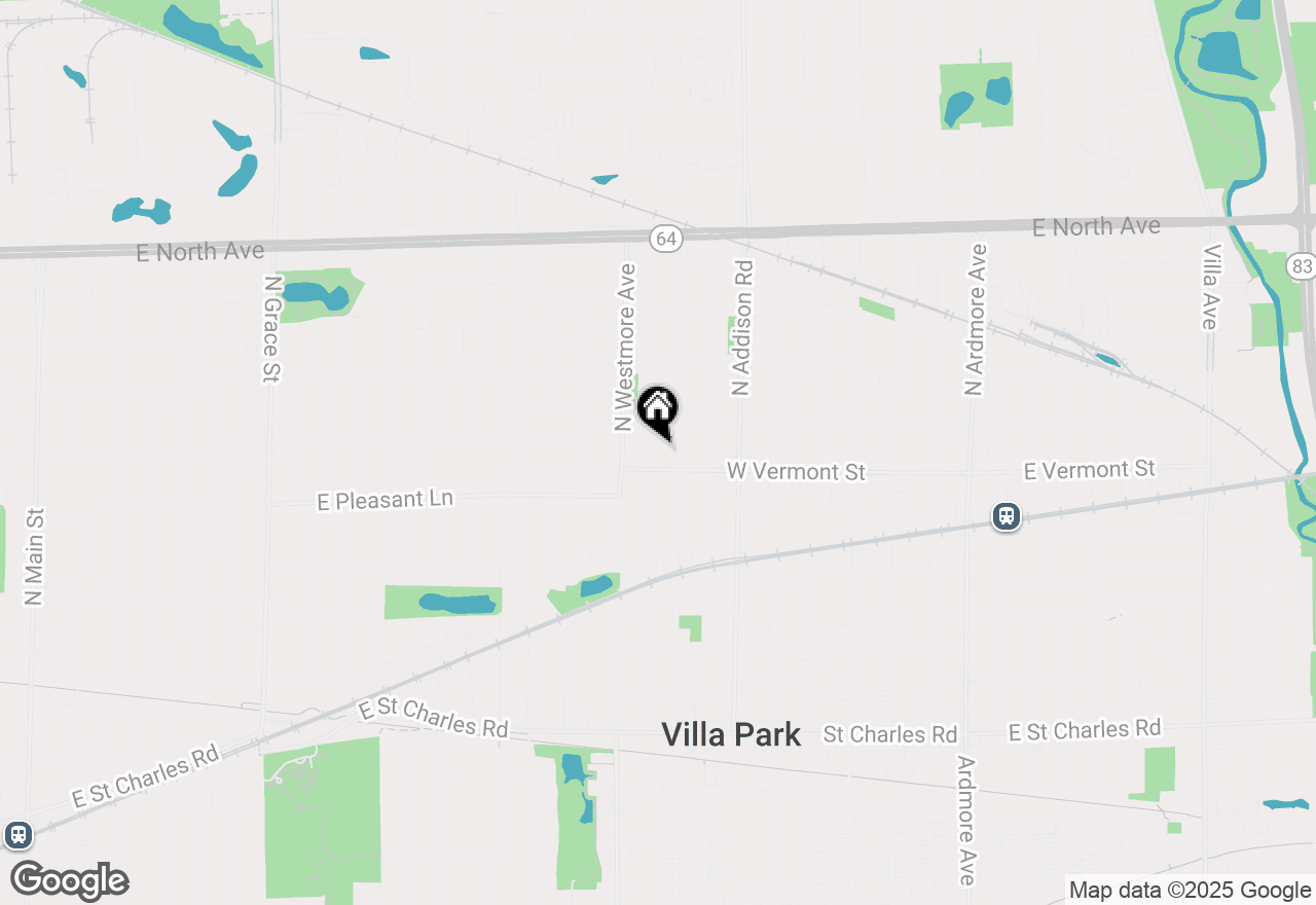 Map of 433 N Bierman Avenue, Villa Park, IL 60181