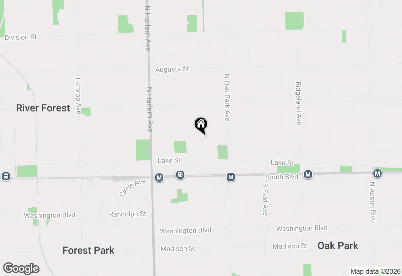 Map of 221 N Kenilworth Avenue #109, Oak Park, IL 60302