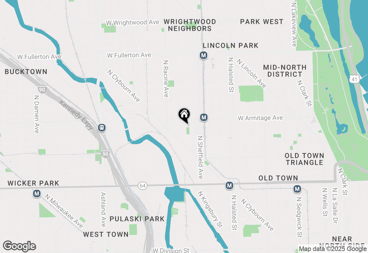 Map of 1944 N Seminary Avenue #1, Chicago, IL 60614