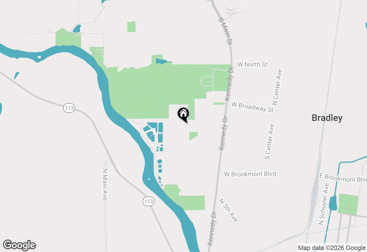 Map of 1256 Marla Terrace, Bradley, IL 60915