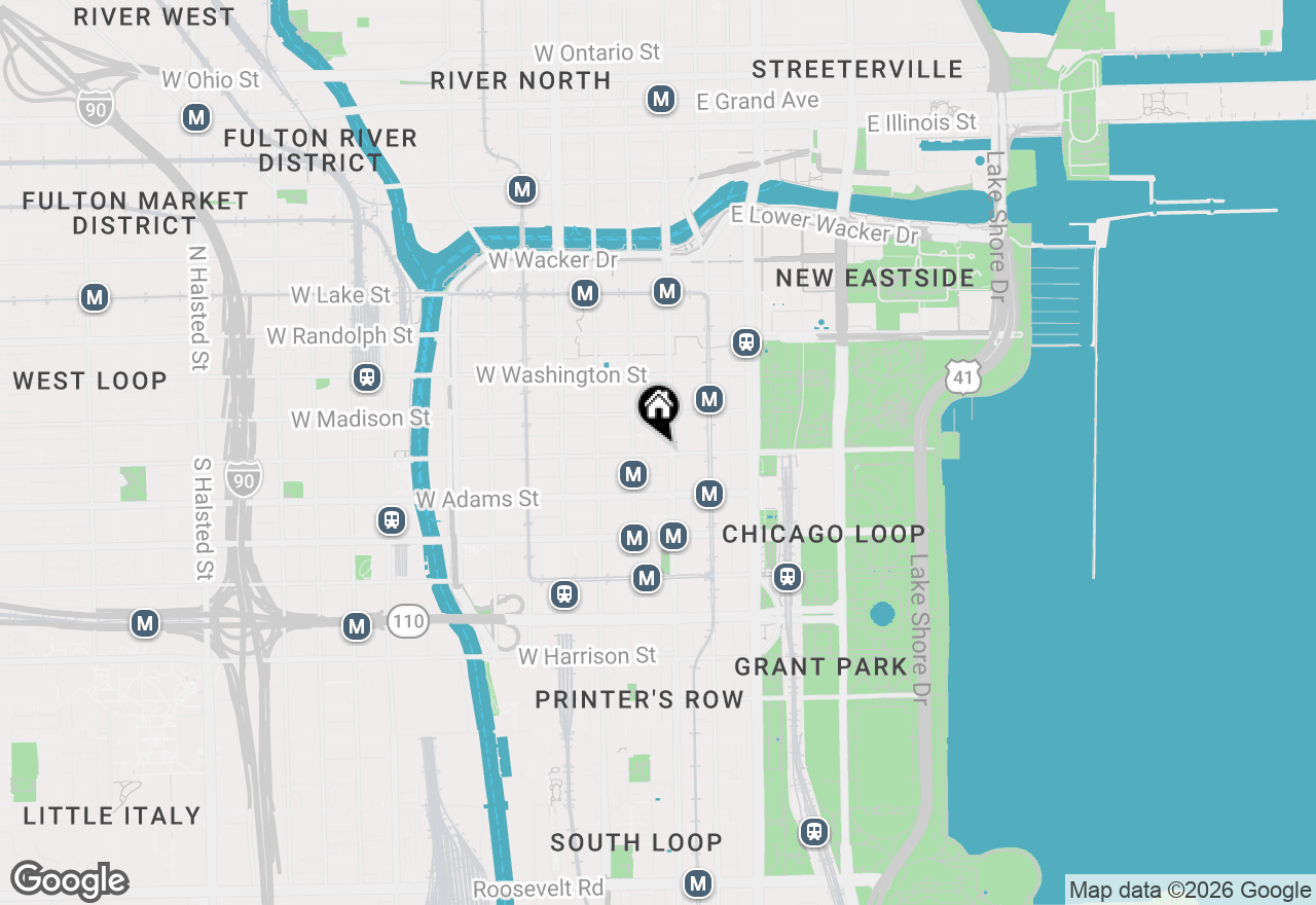 Map of (Address confidential), Chicago, Illinois 60603