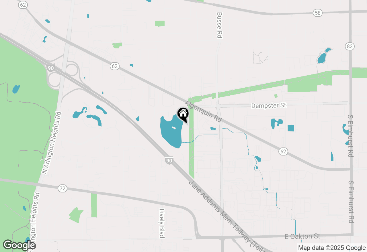 Map of 2830 S Briarwood Drive, Arlington Heights, IL 60005