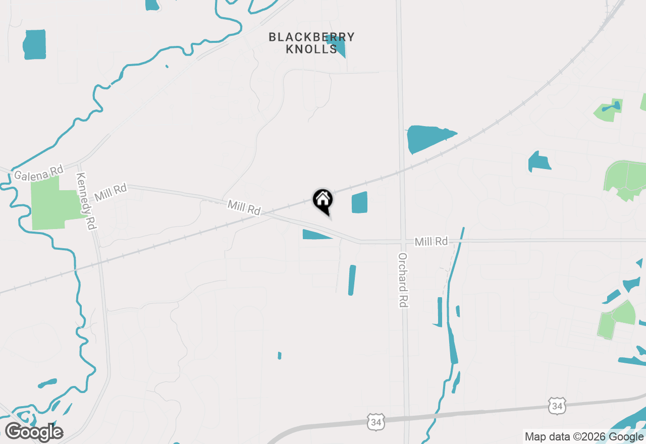 Map of (Address confidential), Oswego, Illinois 60543