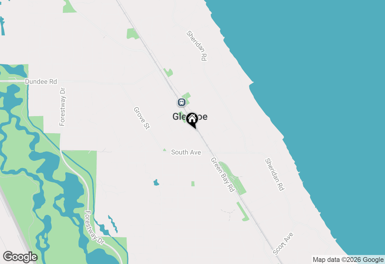 Map of 606 Green Bay Road #2A, Glencoe, IL 60022
