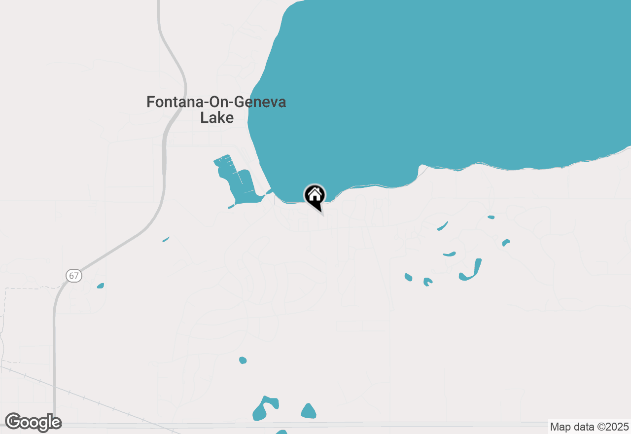 Map of 658 Linden Ave, Fontana, WI 53125