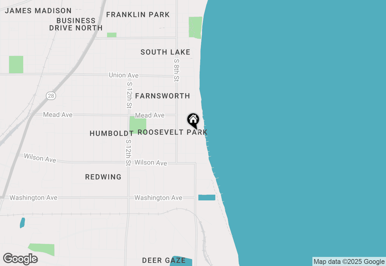 Map of 2628 Lakeshore Dr, Sheboygan, WI 53081