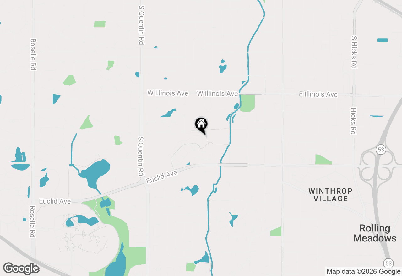 Map of 507 W Parkside Drive, Palatine, IL 60067