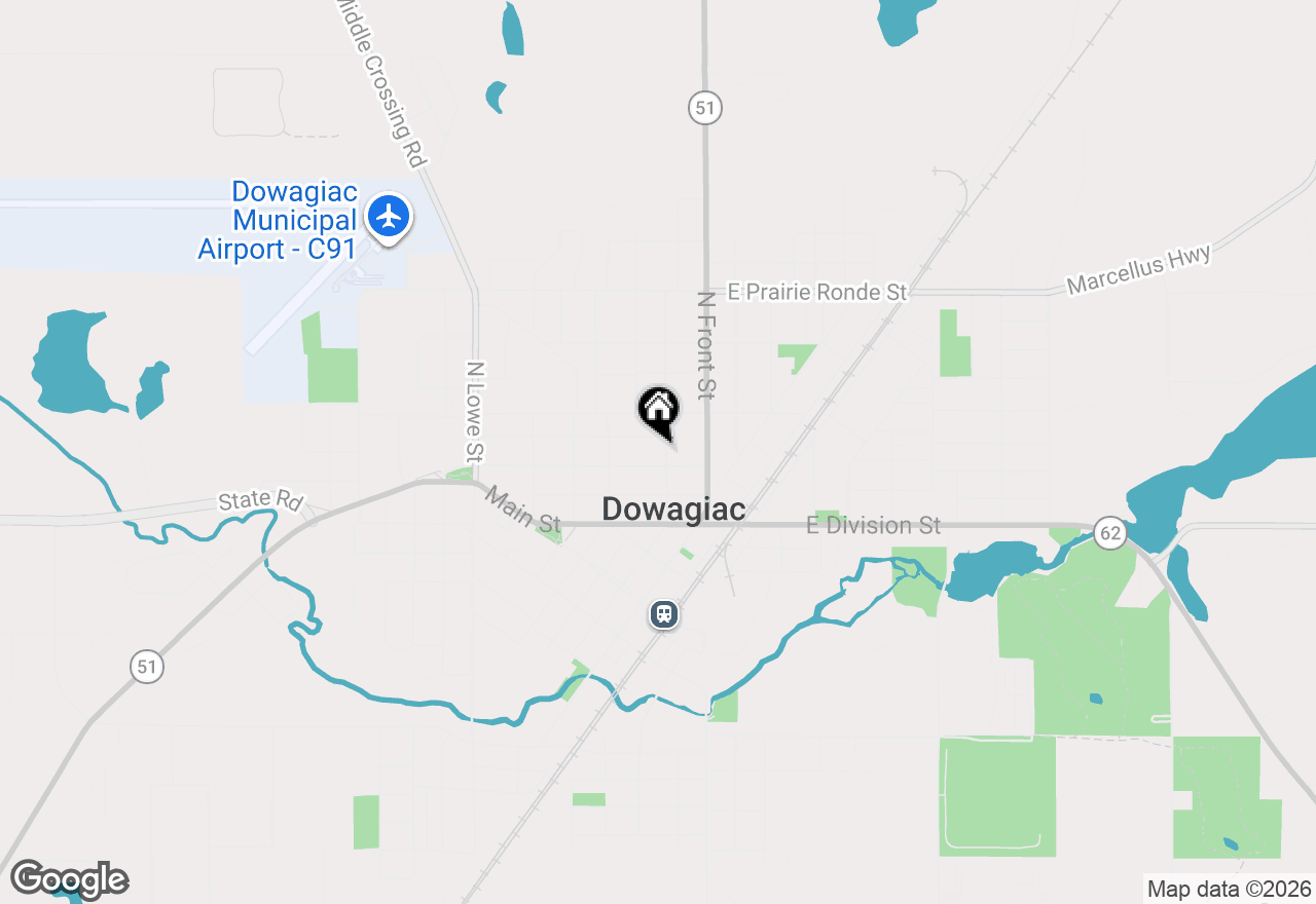 Map of 303 Orchard Street, Dowagiac, MI 49047