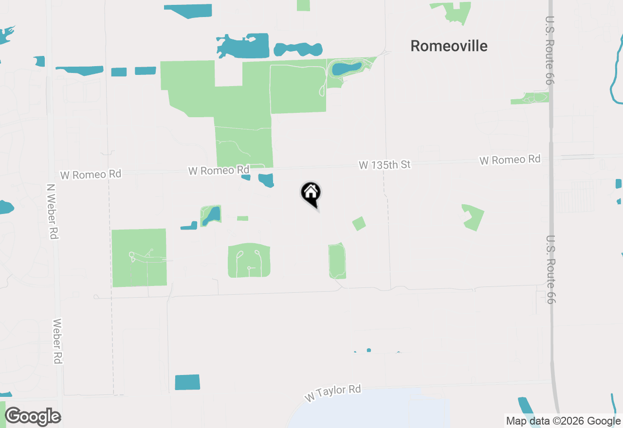Map of 629 Poplar Avenue, Romeoville, IL 60446