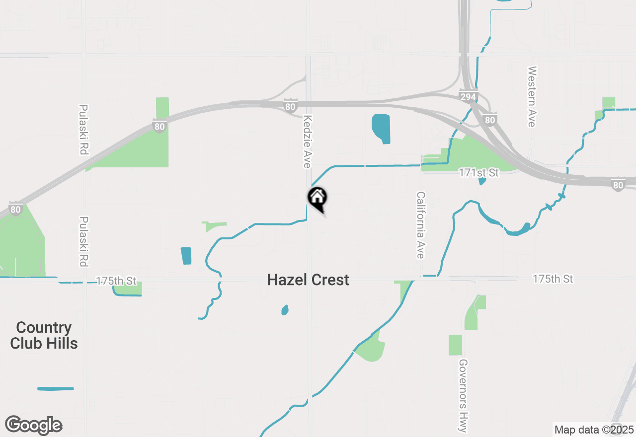 Map of 3124 173rd Street, Hazel Crest, IL 60429