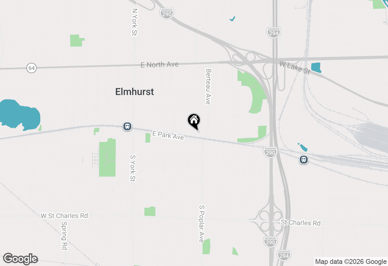 Map of 285 E 1st Street, Elmhurst, IL 60126