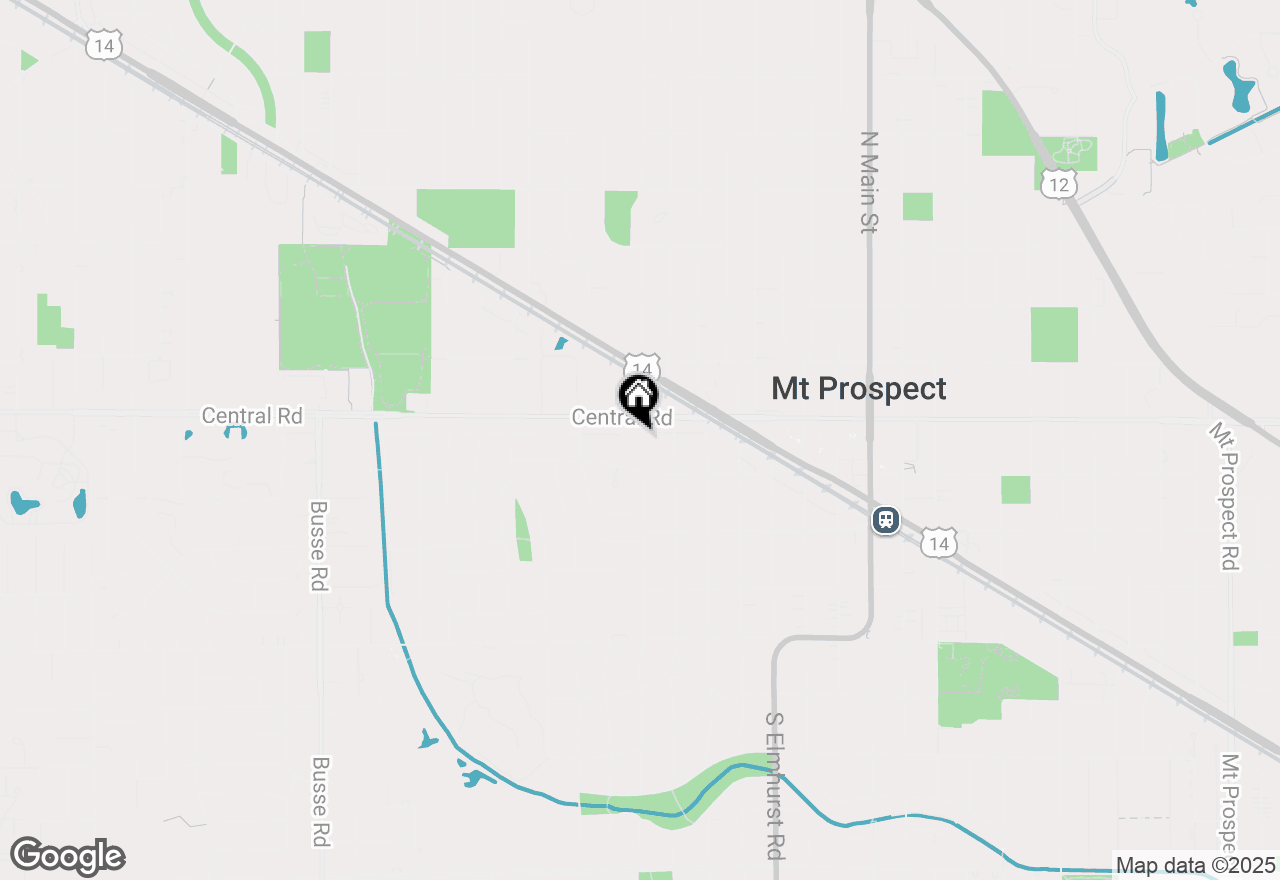 Map of 613 W Central Road #B2, Mount Prospect, IL 60056