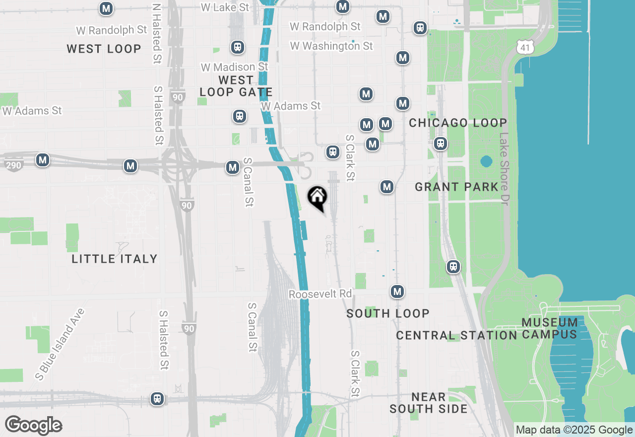 Map of 234 W Polk Street #2809, Chicago, IL 60607