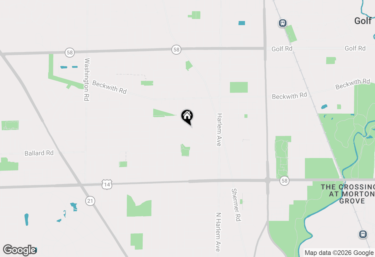 Map of 7348 Davis Street, Morton Grove, IL 60053