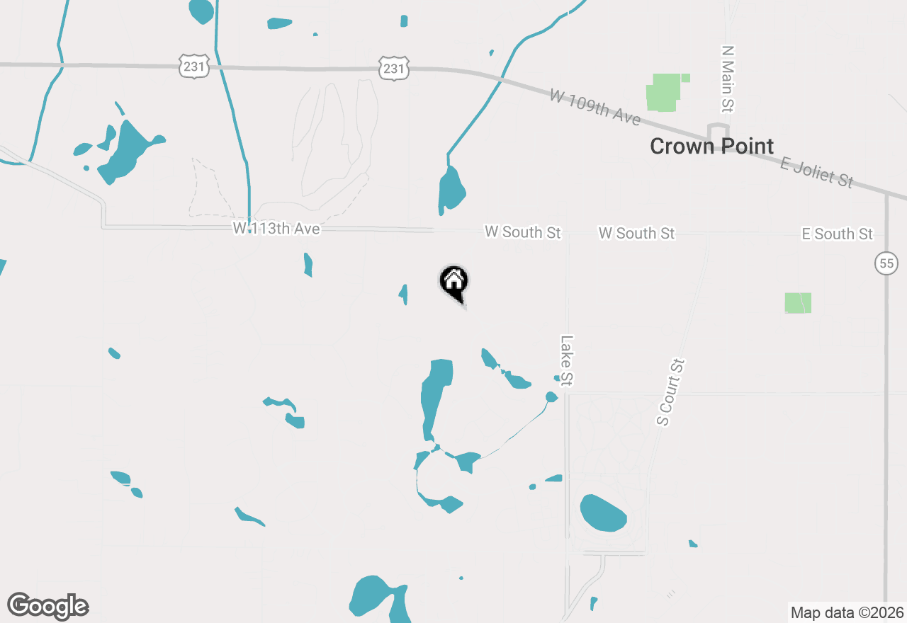 Map of 597 O'hagan Drive, Crown Point, IN 46307