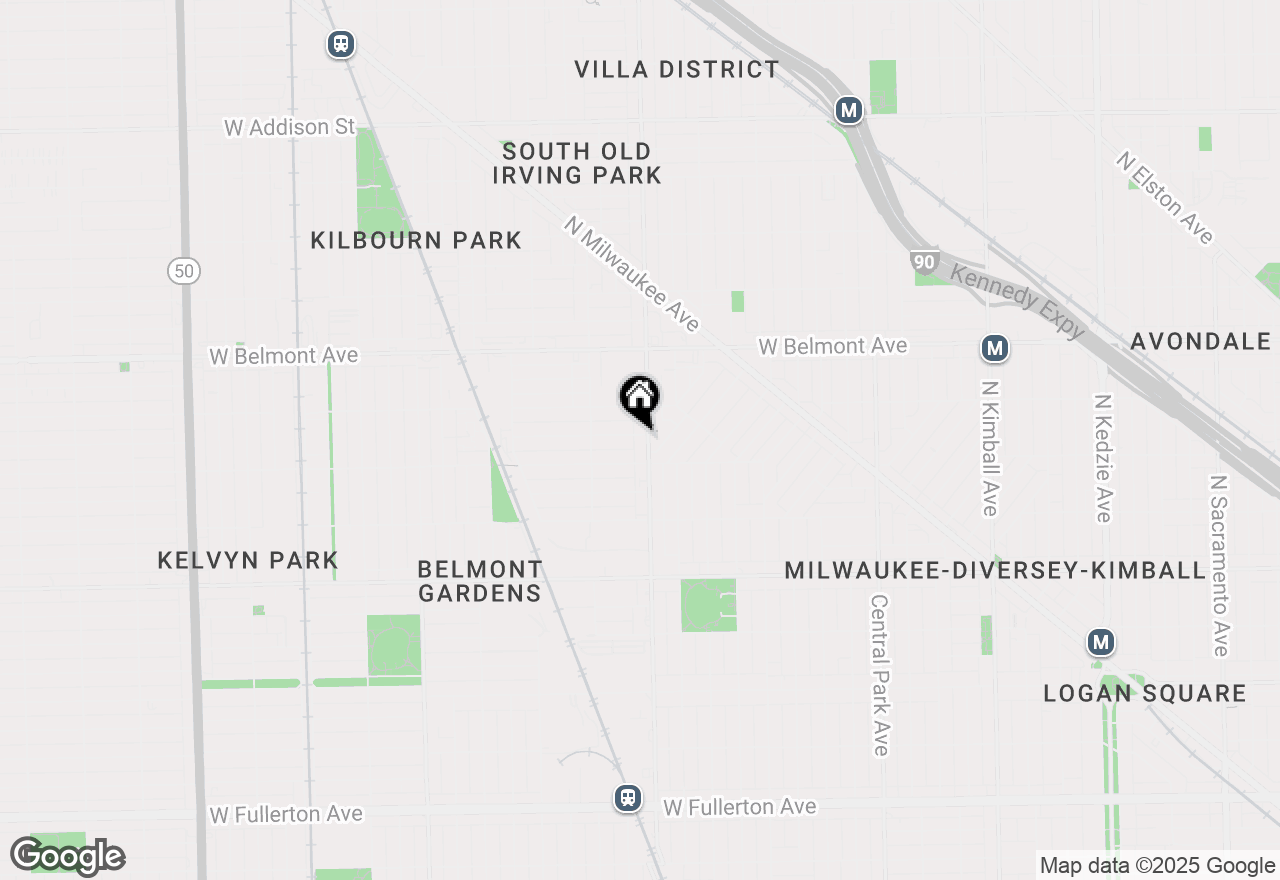 Map of 4005 W Nelson Street #5A, Chicago, IL 60641
