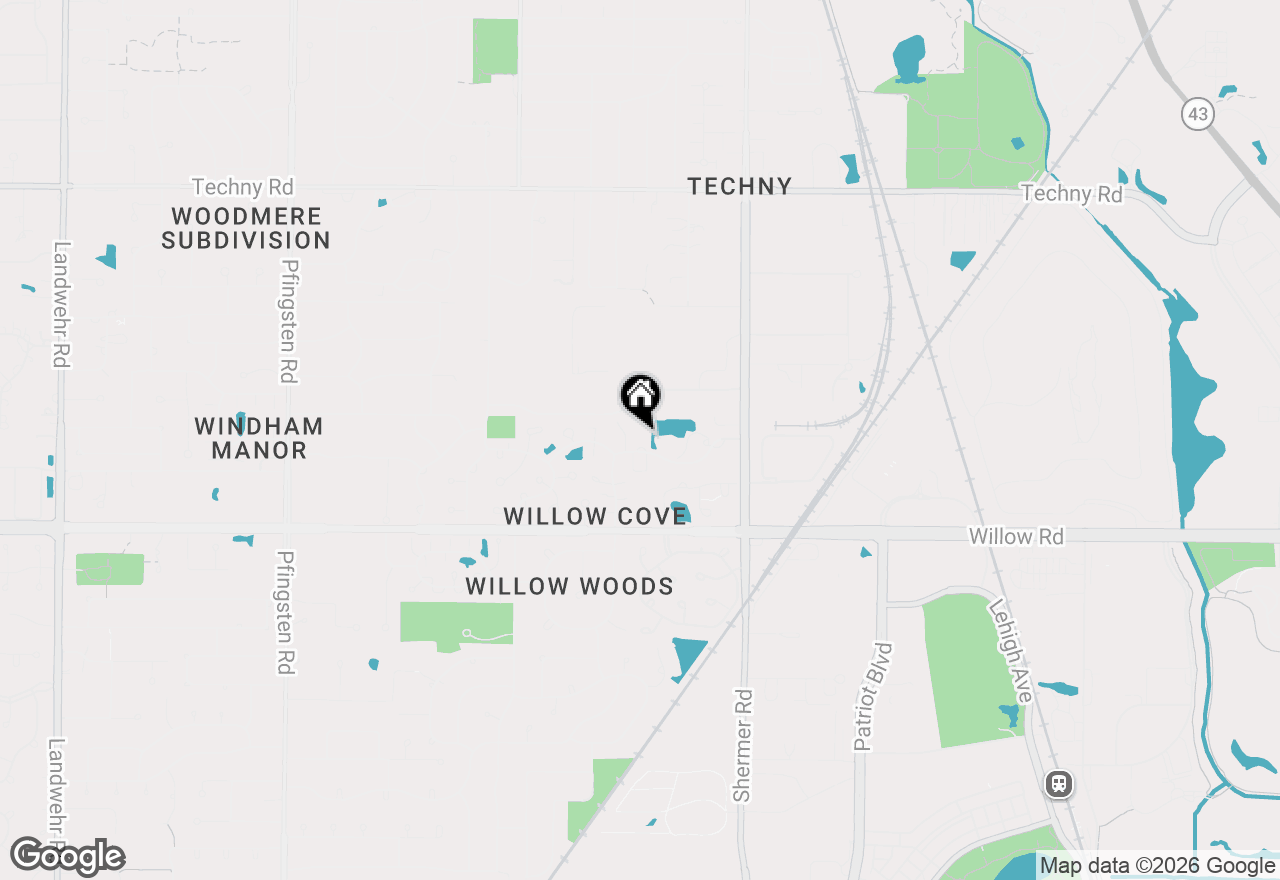 Map of 2150 Valencia Drive #314A, Northbrook, IL 60062