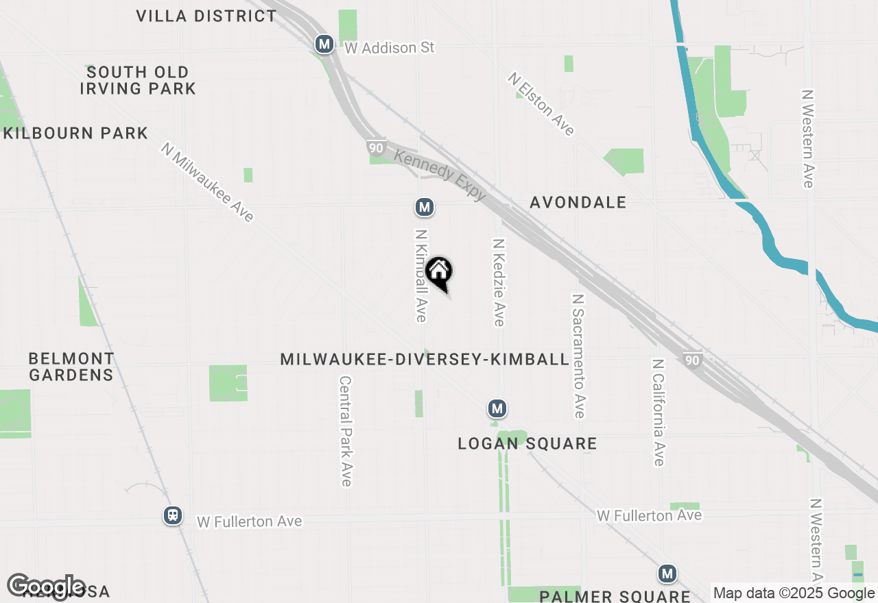 Map of 2931 N Dawson Avenue #1, Chicago, IL 60618