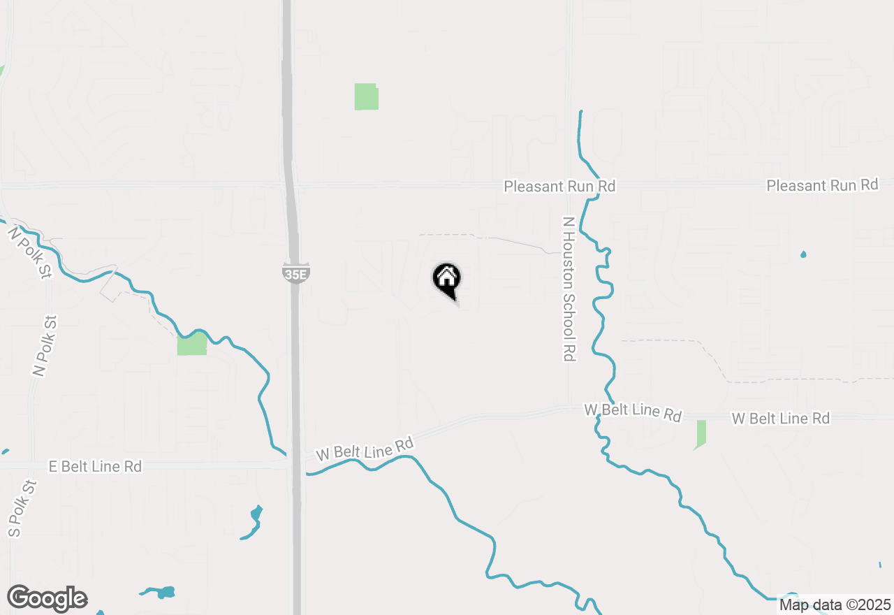 Map of 2830 Coral Drive, Lancaster, TX 75146